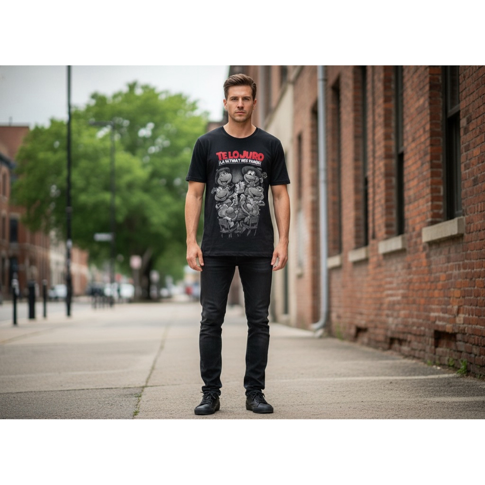 Men's Señor Frogs T-Shirt XXL Black Short Sleeve Graphic Tee
